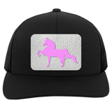 AMERICAN SADDLEBRED PINK 104C Trucker Snap Back - Patch