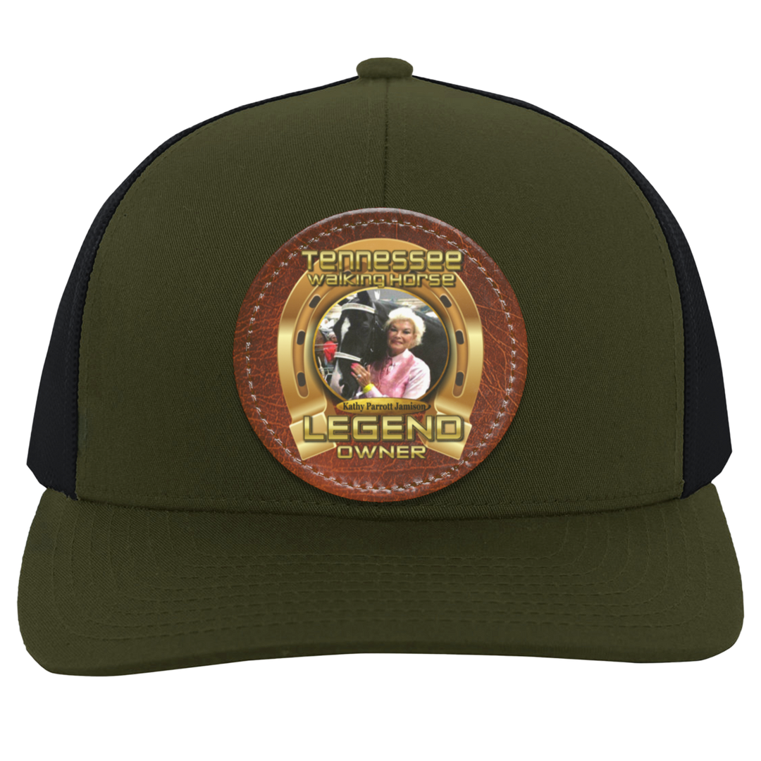 KATHY PARROTT JAMISON (TWH LEGENDS) HAT 104C Trucker Snap Back - Patch