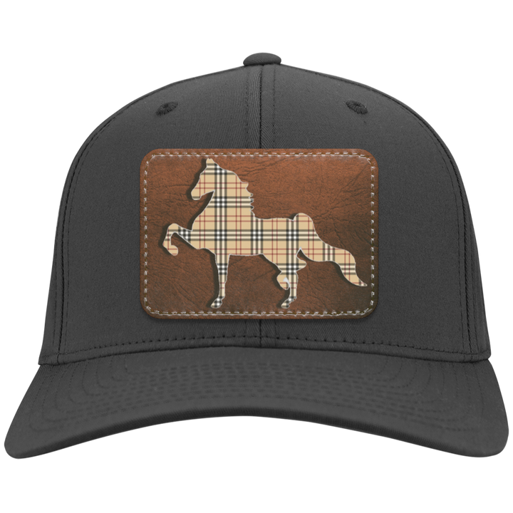 AMERICAN SADDLEBRED LEATHER PATCH (BURBURY) CP80 Twill Cap - Patch