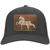 AMERICAN SADDLEBRED LEATHER PATCH (BURBURY) CP80 Twill Cap - Patch