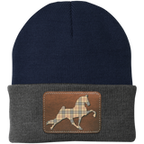 TENNESSEE WALKING HORSE PERFORMANCE LEATHER BURBURY CP90 Knit Cap - Patch