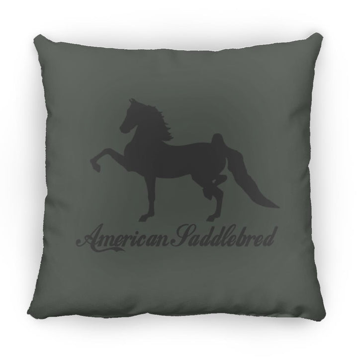 American Saddlebred 2 (black) ZP14 Small Square Pillow