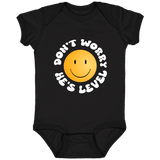 DON'T WORRY HE'S LEVEL (WHITE) 4424 Infant Fine Jersey Bodysuit