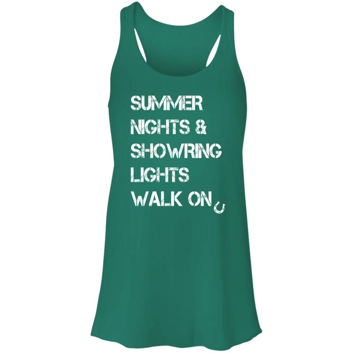 Summer Nights Showring Lights Walk On B8800 Flowy Racerback Tank