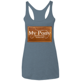 MY PONY NASHVILLE BRAND NL6733 Ladies' Triblend Racerback Tank