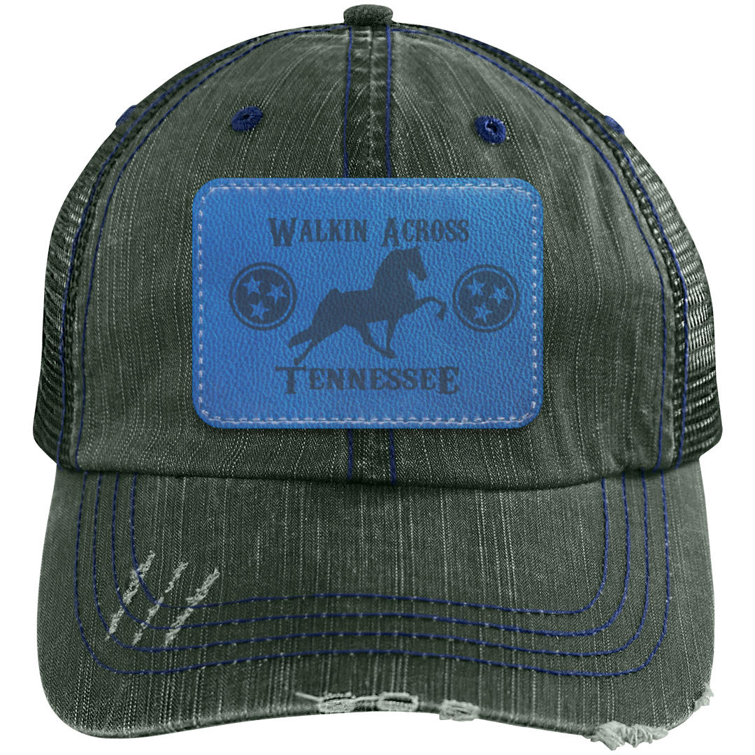 WALKIN ACROSS TENNESSEE TWH 6990 Distressed Unstructured Trucker Cap - Patch