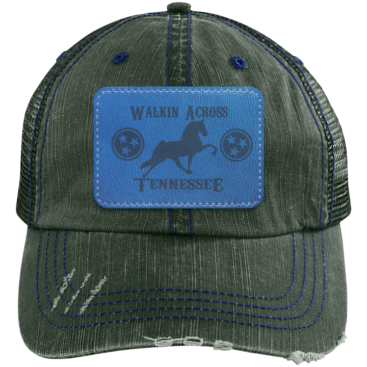 WALKIN ACROSS TENNESSEE TWH 6990 Distressed Unstructured Trucker Cap - Patch