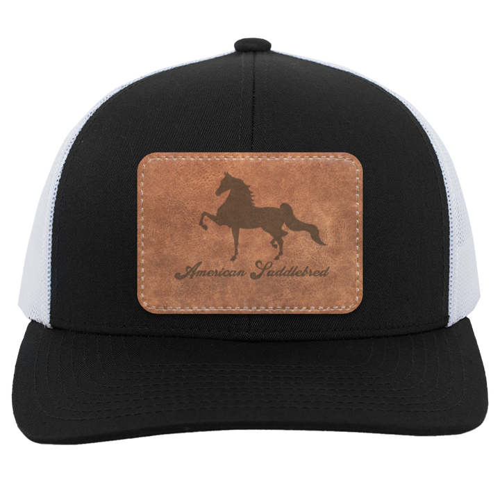 AMERICAN SADDLEBRED ON LEATHER 104C Trucker Snap Back - Patch