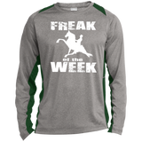 Freak Of The Week ST361LS Long Sleeve Heather Colorblock Performance Tee