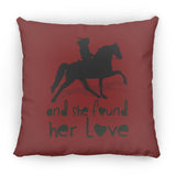 SHE FOUND HER LOVE (TWH pleasure)Bblack art ZP18 Large Square Pillow