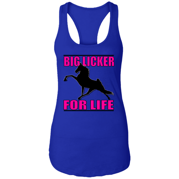 Big Licker for Life Pink NL1533 Ladies Ideal Racerback Tank