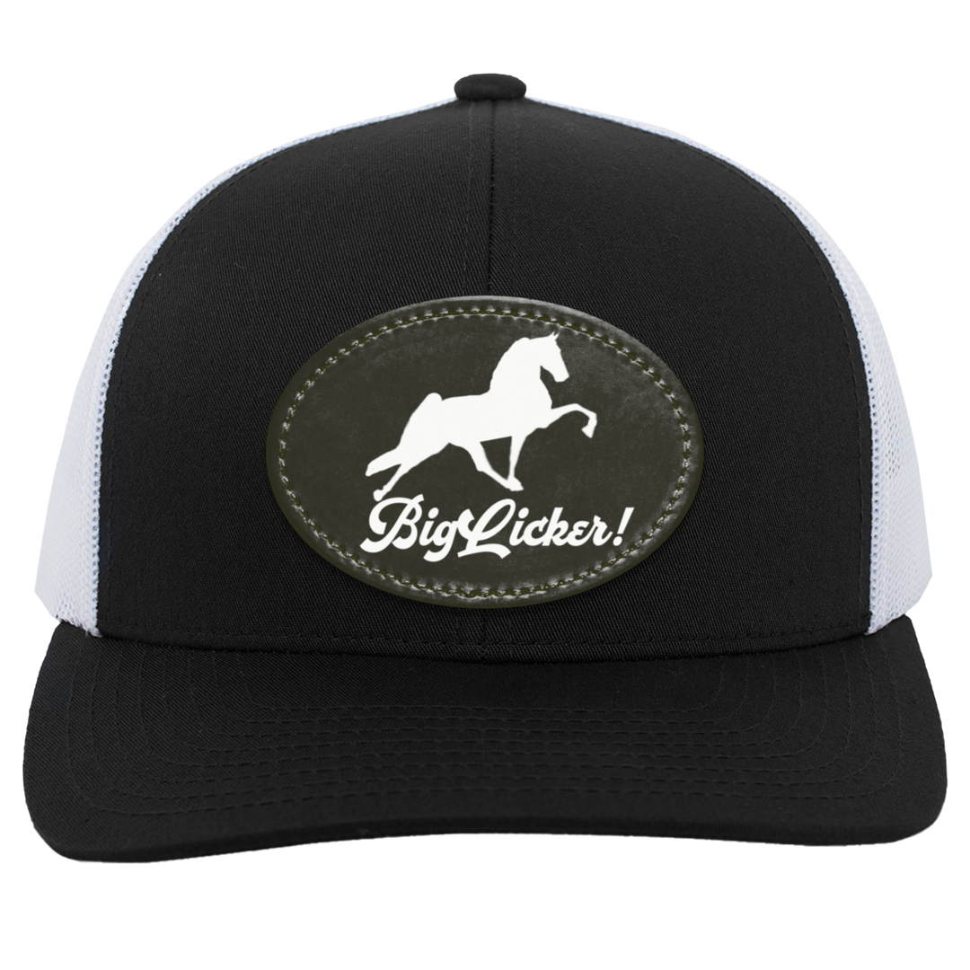 BIG LICKER PATCH HATTRUCKER HAT ( THREE SHAPES-12 COLORS AND STYLES)
