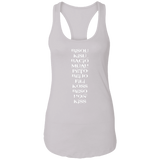 OLD983INWHITE NL1533 Ladies Ideal Racerback Tank