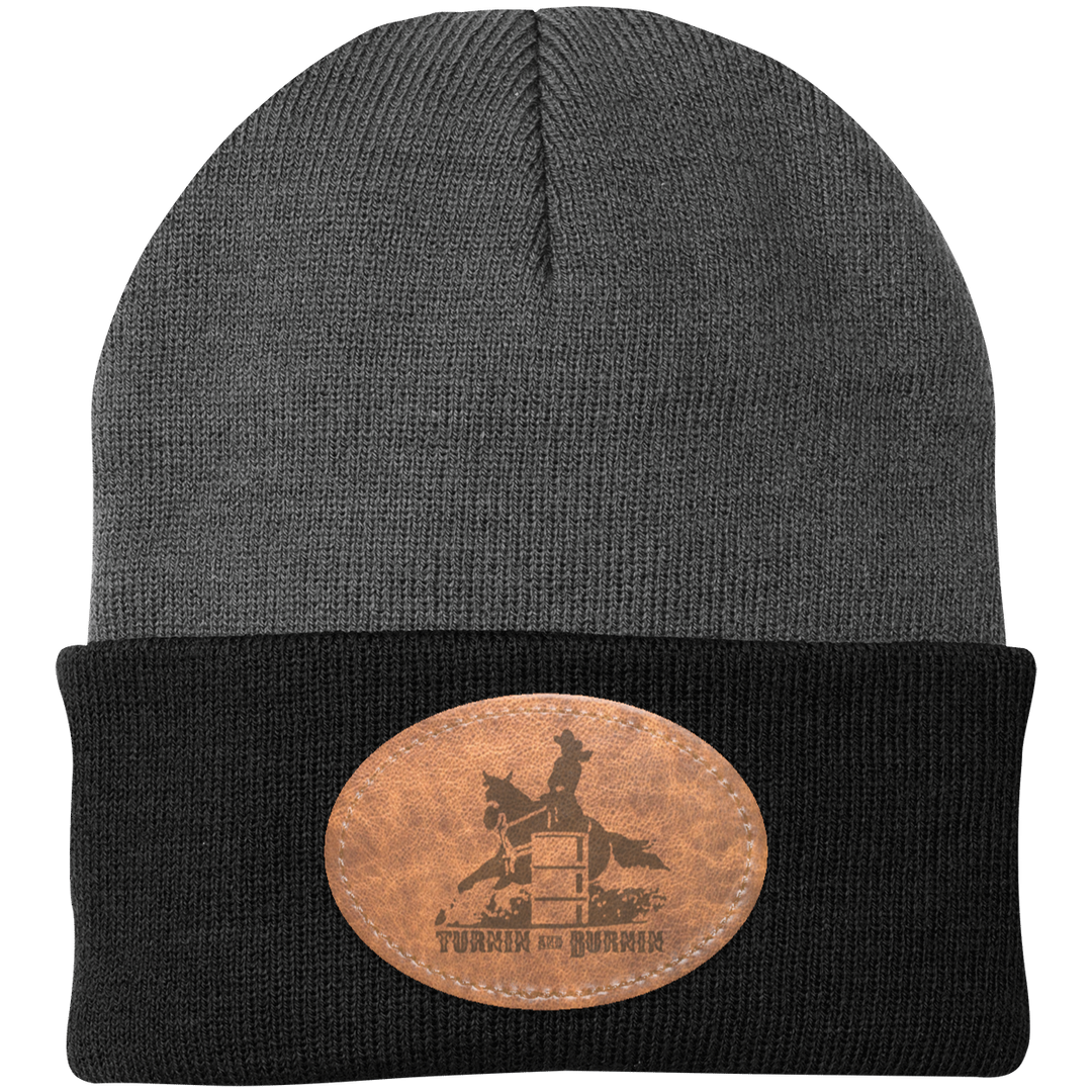 TURNIN AND BURNIN ON LEATHER CP90 Knit Cap - Patch
