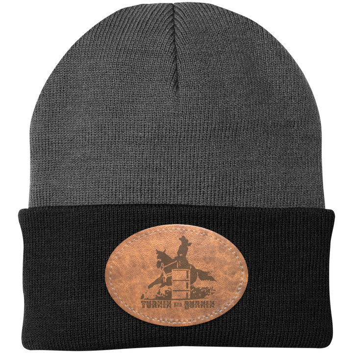 TURNIN AND BURNIN ON LEATHER CP90 Knit Cap - Patch