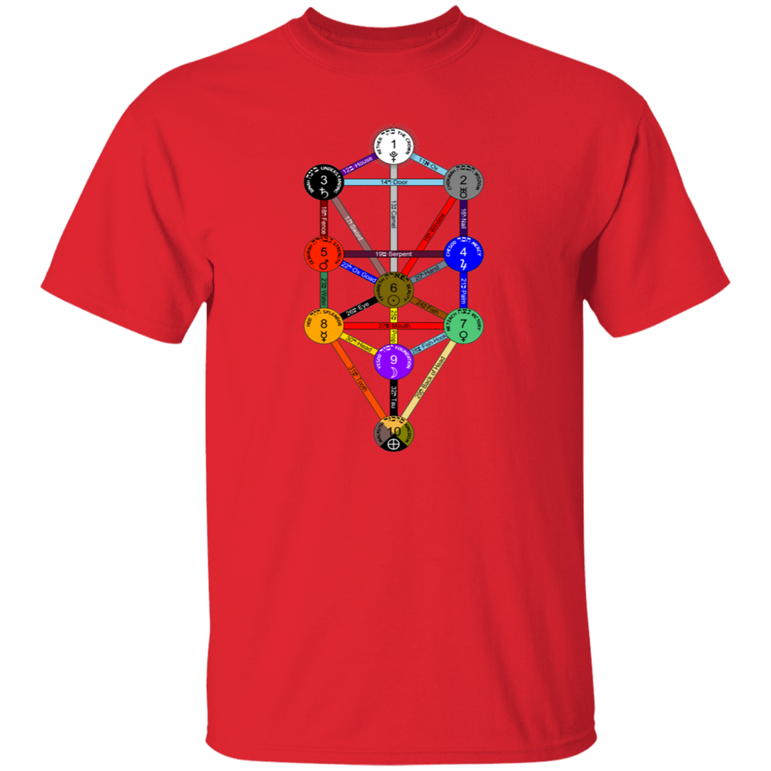 KABBAHLAH TREE OF LIFE 4HORSE G500 5.3 oz. T-Shirt