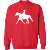 Missouri Fox Trotter LADY FINAL ART WHITE G180 Crewneck Pullover Sweatshirt