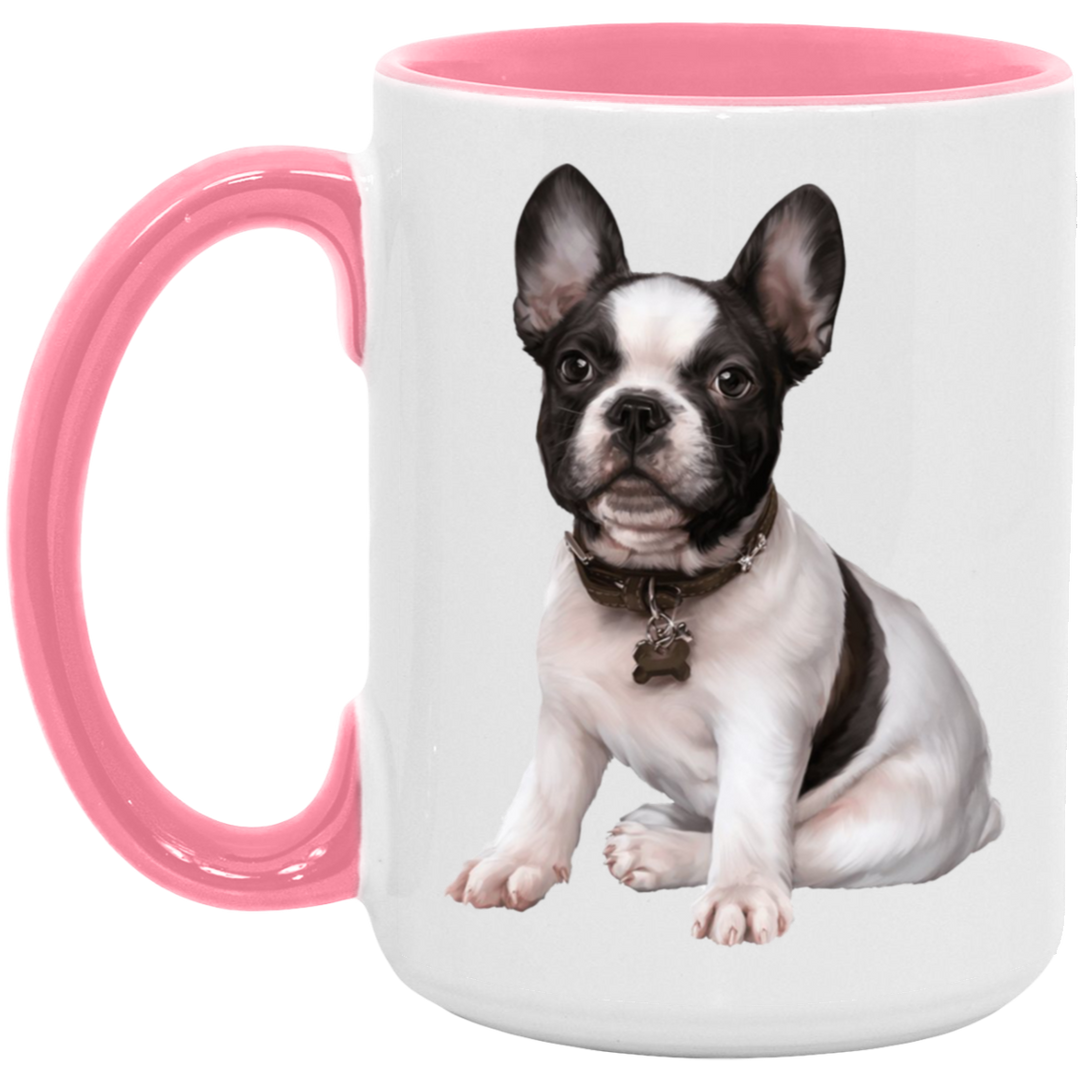 FRENCHIE PUPPY (5) AM15OZ 15oz. Accent Mug