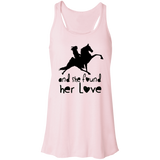 Tennessee Walking Horse  SHE FOUND HER LOVE TWH PERFORMANCE CUTTING BOARD B8800 Flowy Racerback Tank