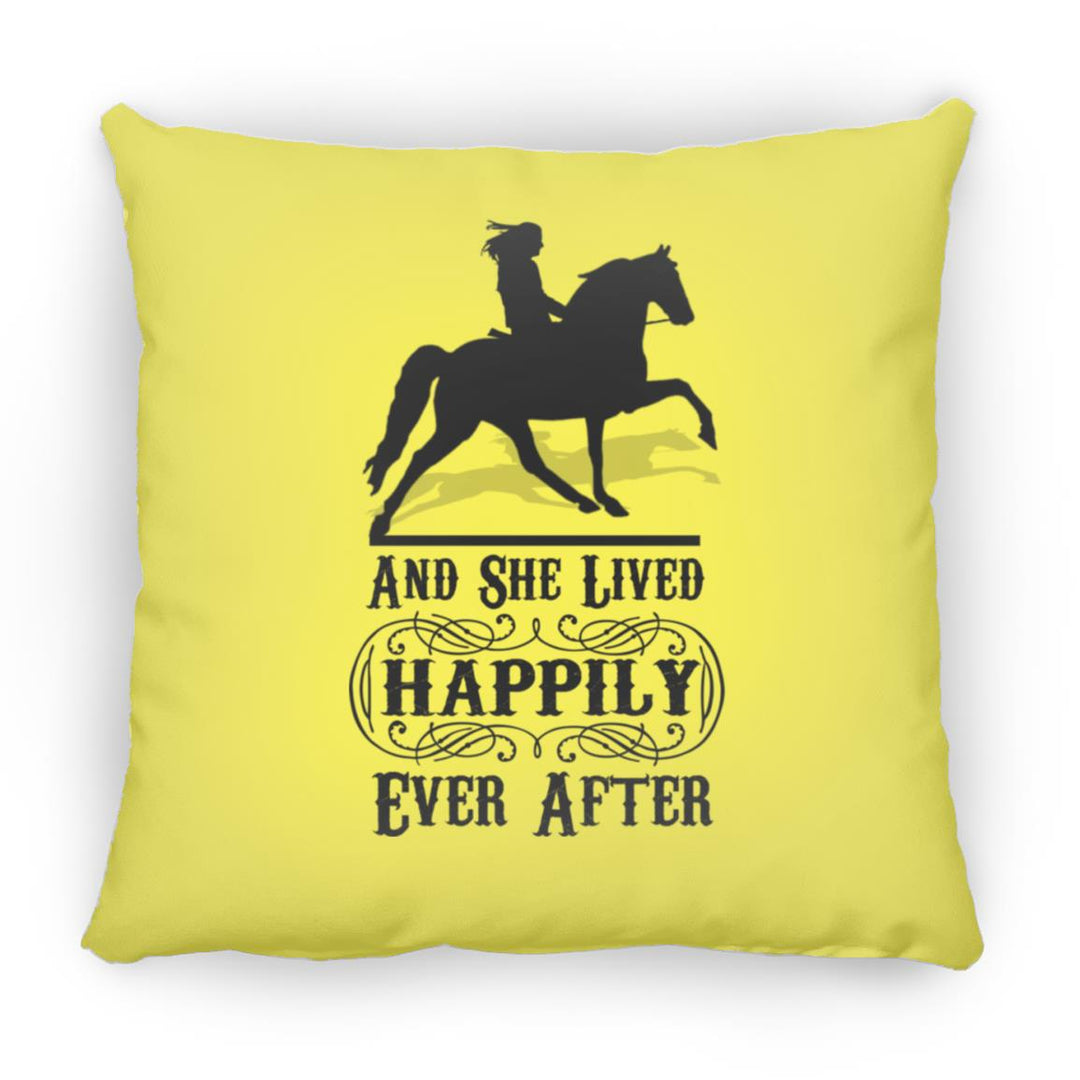 HAPPILY EVER AFTER (TWH Pleasure) Blk ZP14 Small Square Pillow