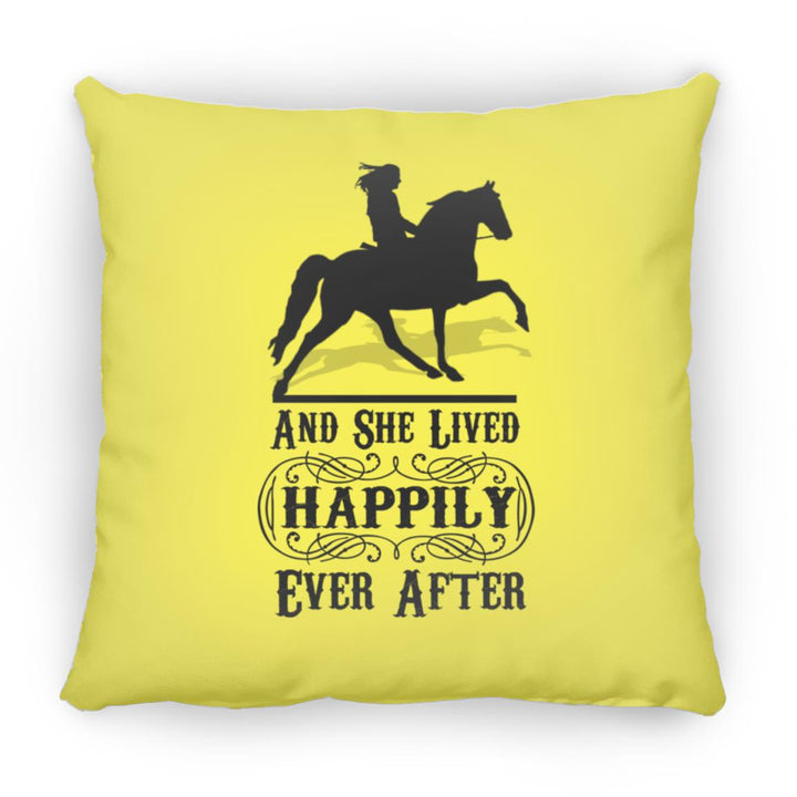HAPPILY EVER AFTER (TWH Pleasure) Blk ZP14 Small Square Pillow