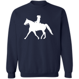 Missouri Fox Trotter LADY FINAL ART WHITE Z65x Pullover Crewneck Sweatshirt 8 oz (Closeout)