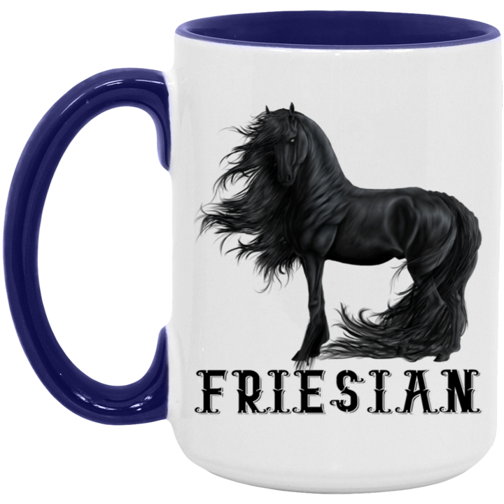 FRIESIAN STYLE 1 4HORSE AM15OZ 15oz. Accent Mug