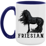 FRIESIAN STYLE 1 4HORSE AM15OZ 15oz. Accent Mug