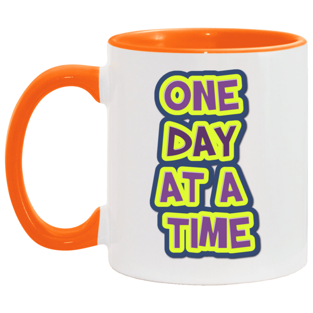 ONE DAY AT A TIME (RECOVERY) AM11OZ 11 oz. Accent Mug