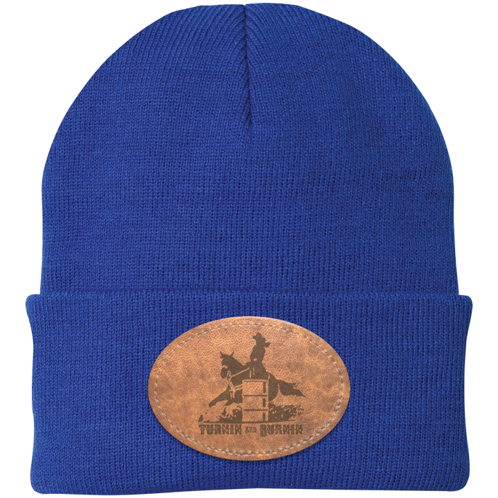TURNIN AND BURNIN ON LEATHER CP90 Knit Cap - Patch