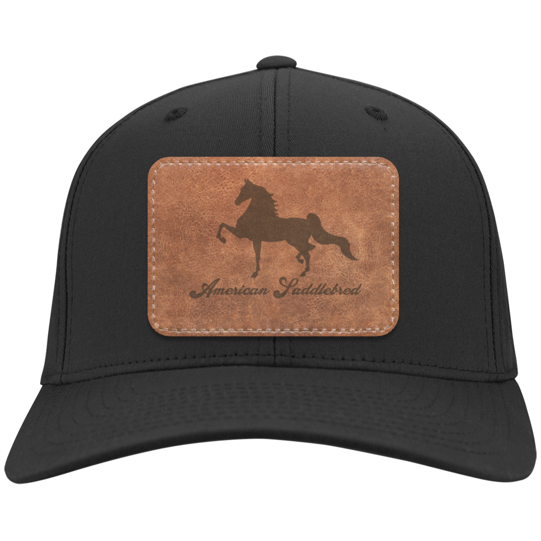 AMERICAN SADDLEBRED ON LEATHER CP80 Twill Cap - Patch