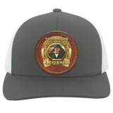 JOHN ALLAN CALLAWAY (Legends Series) Round Leather Patch 104C Trucker Snap Back - Patch