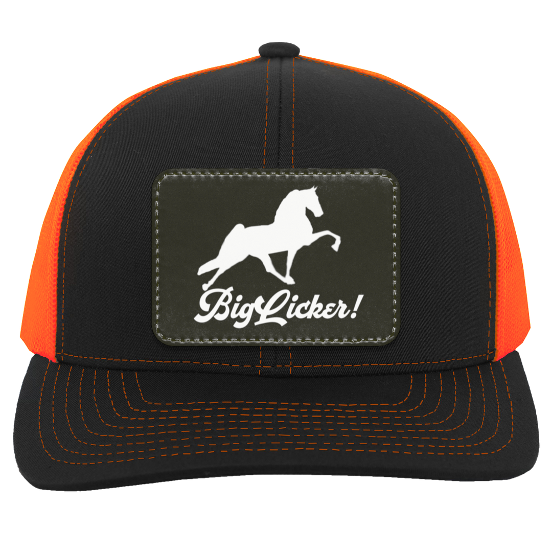 BIG LICKER PATCH HATTRUCKER HAT ( THREE SHAPES-12 COLORS AND STYLES)