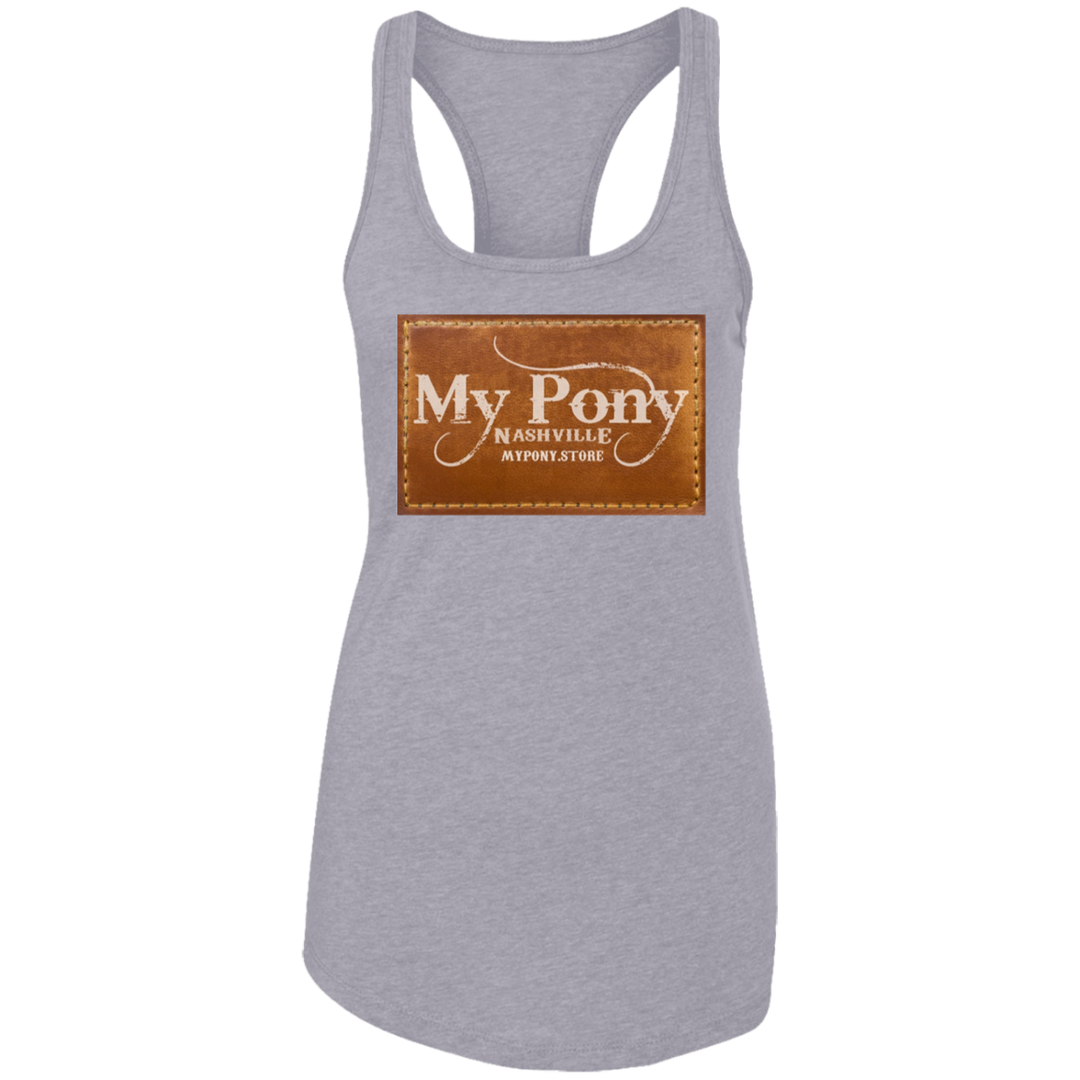 MY PONY NASHVILLE BRAND NL1533 Ladies Ideal Racerback Tank