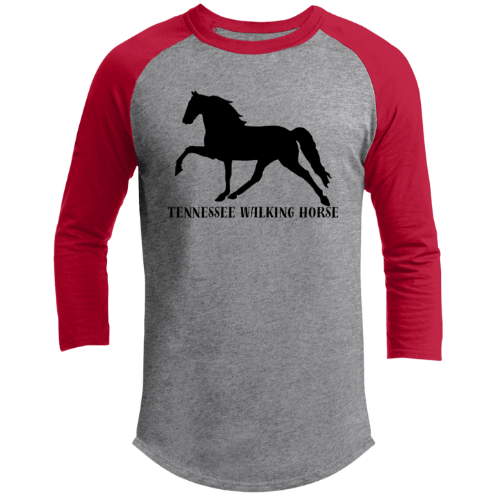 Tennessee Walker (black) 4HORSE T200 3/4 Raglan Sleeve Shirt
