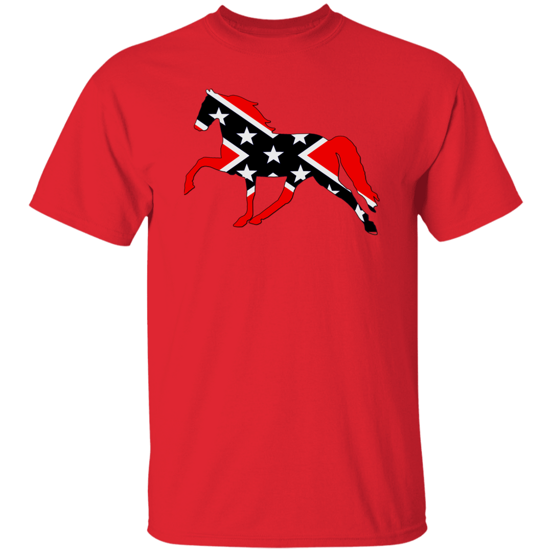 Rebel on the Rail Tennessee Walking Horse Pleasure G500 5.3 oz. T-Shirt