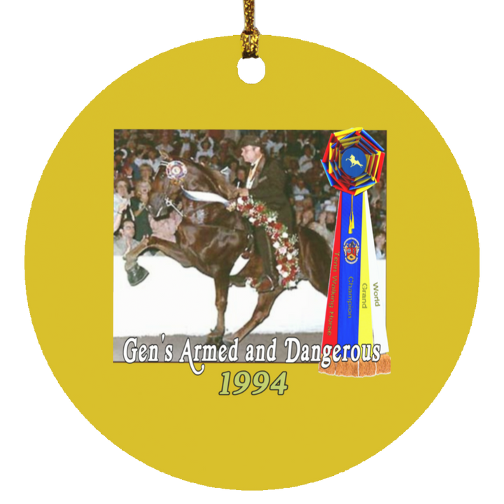 WGC GENS ARMED AND DANGEROUS SUBORNC Circle Ornament