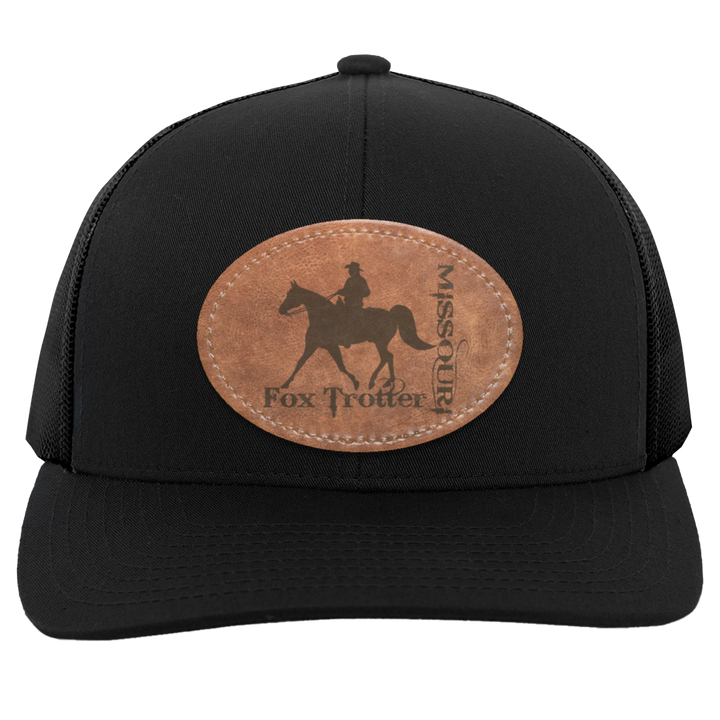 MISSOURI FOX TROTTER ON LEATHER 104C Trucker Snap Back - Patch