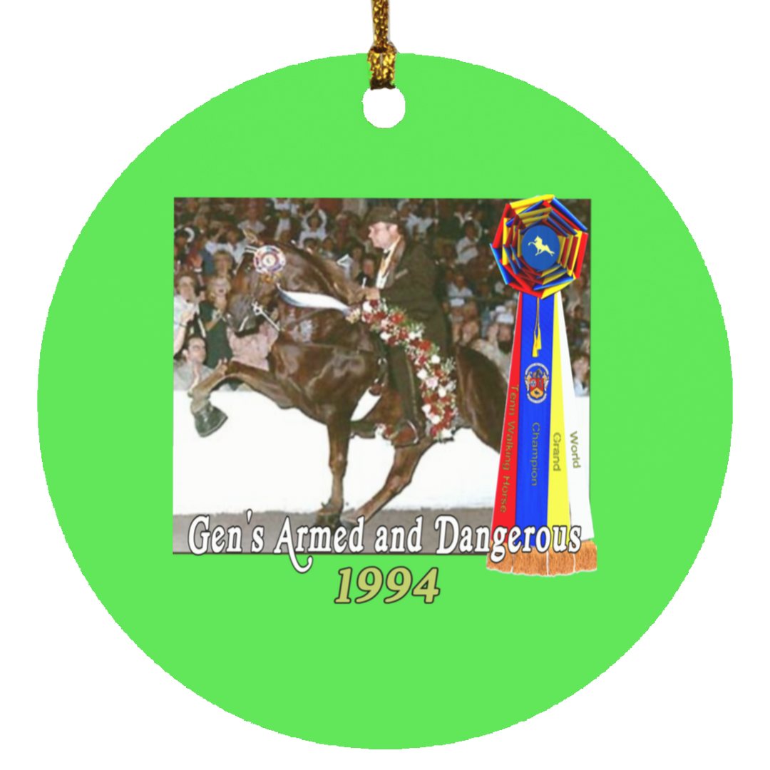 WGC GENS ARMED AND DANGEROUS SUBORNC Circle Ornament