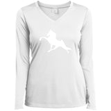 Tennessee Walking Horse Performance (WHITE) LST353LS Ladies’ Long Sleeve Performance V-Neck Tee
