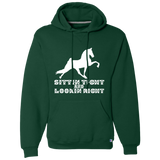 SITTIN TIGHT LOOKIN RIGHT TWH PERFORMANCE(WHITE) 695HBM Dri-Power Fleece Pullover Hoodie