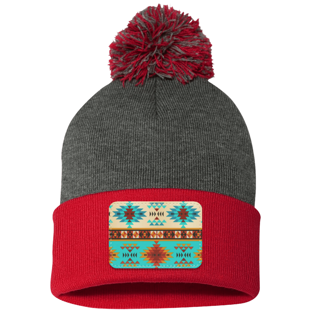 DUTTON RANCH 1 SP15 Pom Pom Knit Cap - Patch