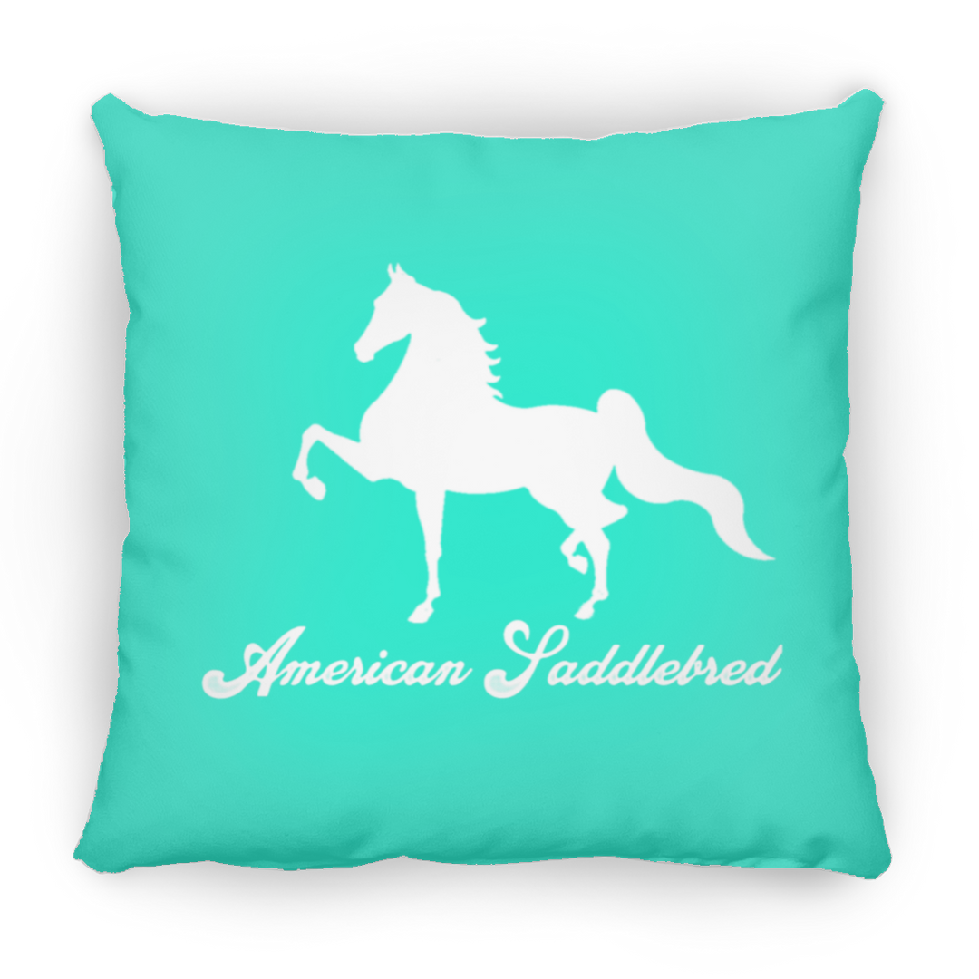 AMERICAN SADDLEBRED (DESIGN 1) WHITE 4HORSE PILLOWS THREE SIZES