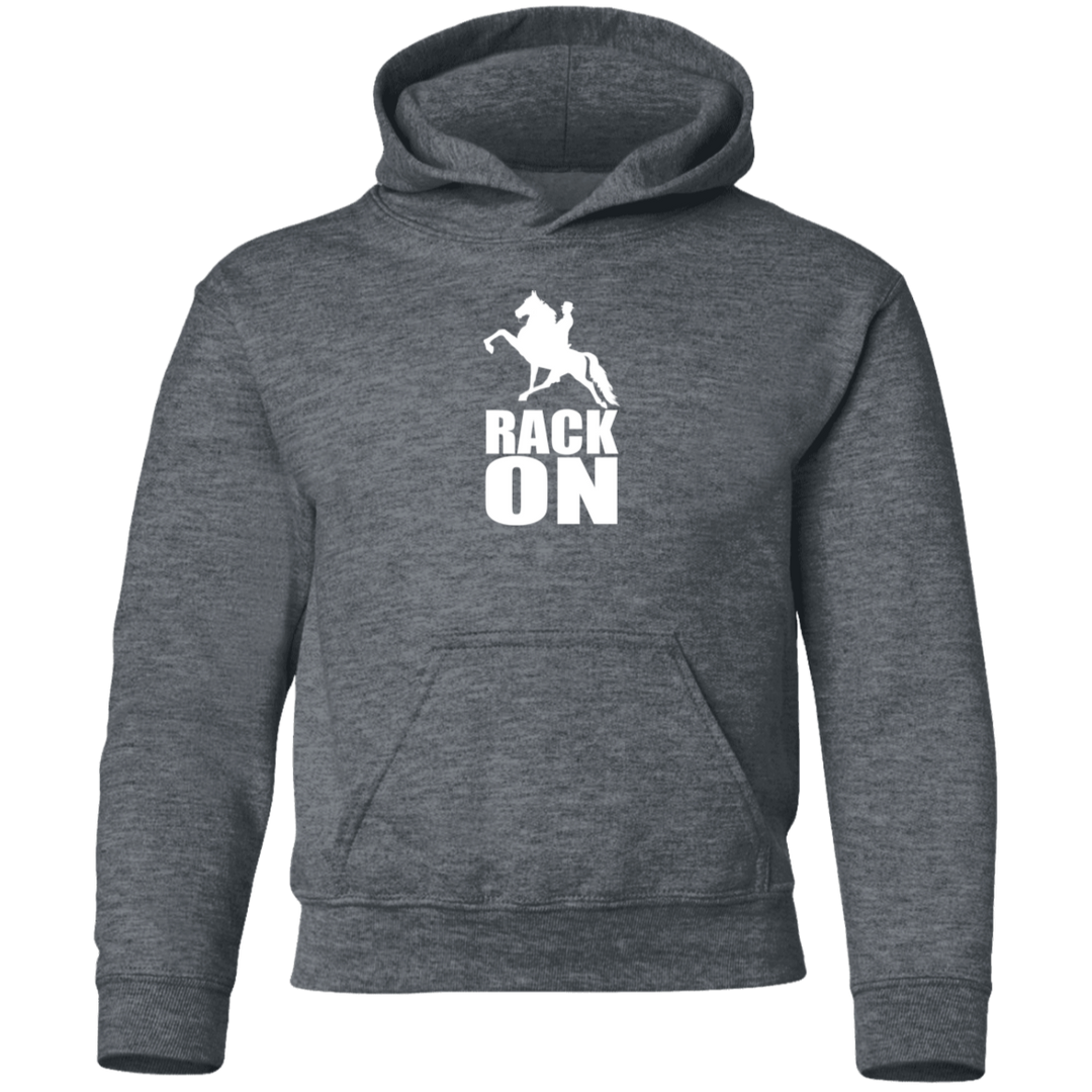 RACK ON RACKING (WHITE ART) G185B Youth Pullover Hoodie
