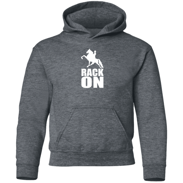 RACK ON RACKING (WHITE ART) G185B Youth Pullover Hoodie