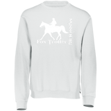 MISSOURI FOX TROTTER (white) 4HORSE 698HBM Dri-Power Fleece Crewneck Sweatshirt