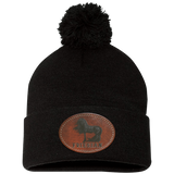 FRIESIAN ON LEATHER SP15 Pom Pom Knit Cap - Patch