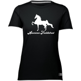 AMERICAN SADDLEBRED (DESIGN 1) WHITE 4HORSE 64STTX Ladies’ Essential Dri-Power Tee