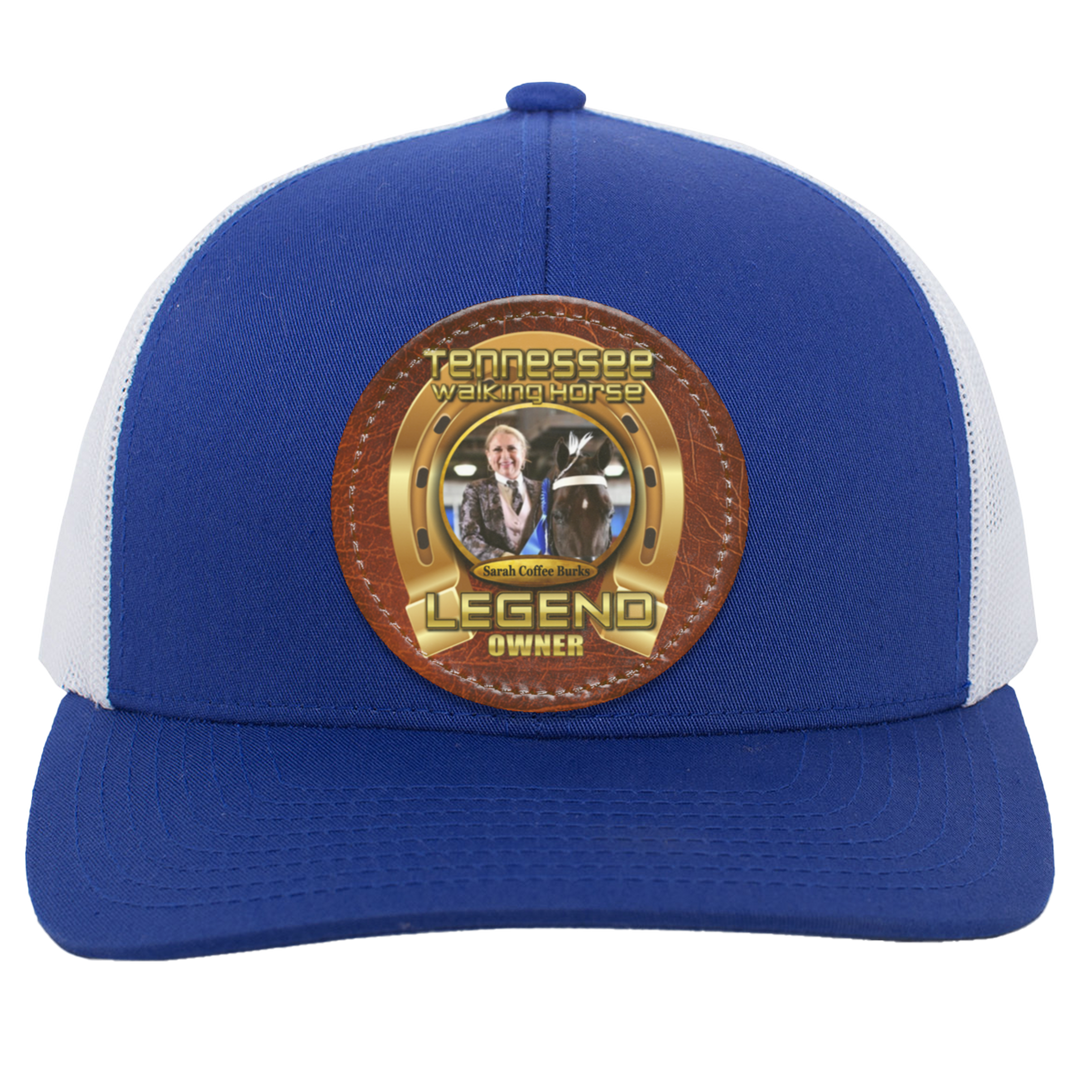 SARAH COFFEE BURKS (TWH LEGENDS) HAT 104C Trucker Snap Back - Patch