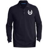 MANES RANCH (white) K8000LS Men's EZCotton™ Long Sleeve Polo